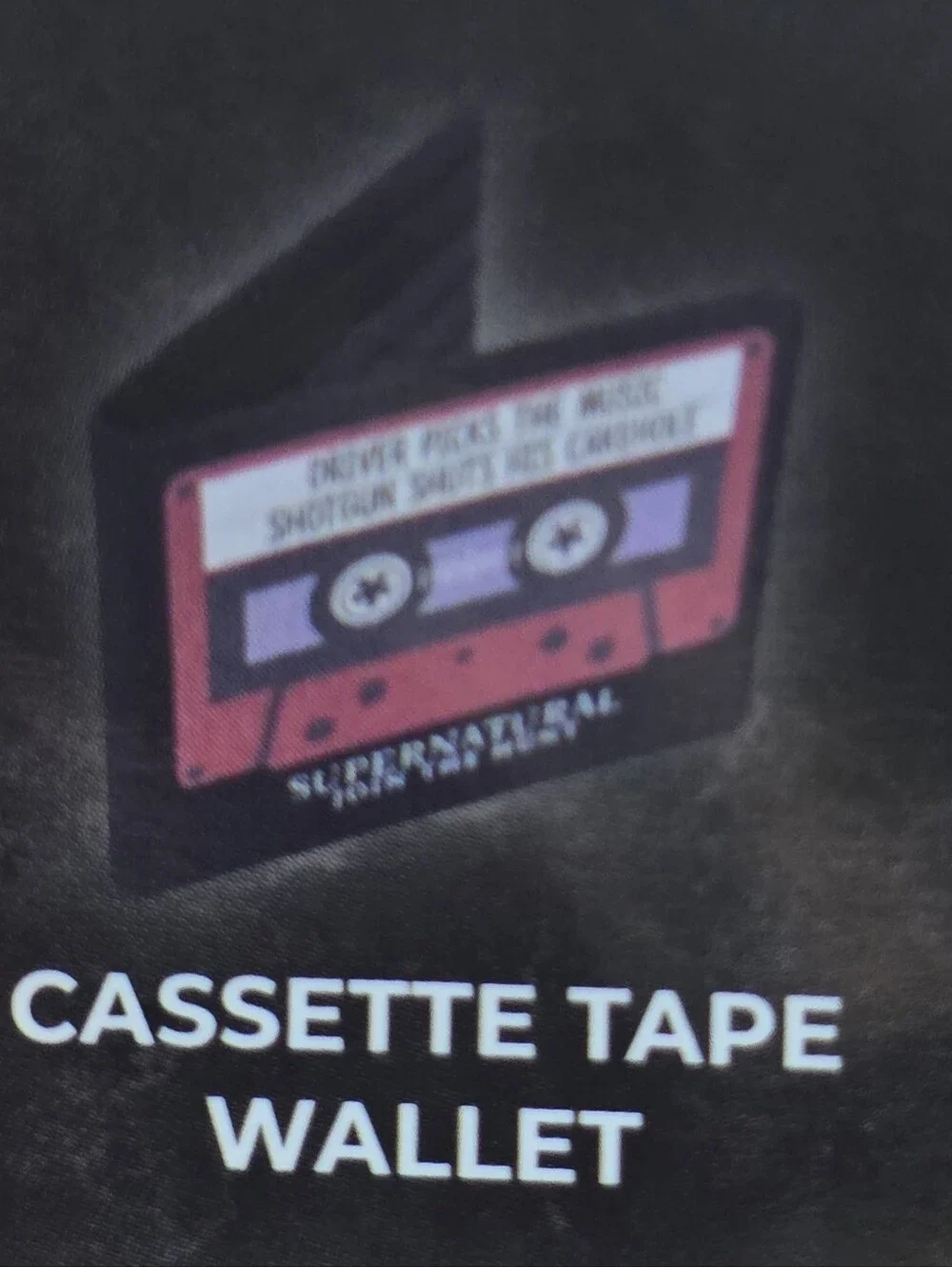 Supernatural Humor Wallet Featuring “Driver Picks The Music” NWT